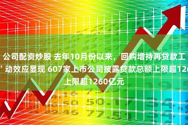 公司配资炒股 去年10月份以来，回购增持再贷款工具“贷”动效应显现 607家上市公司披露贷款总额上限超1260亿元